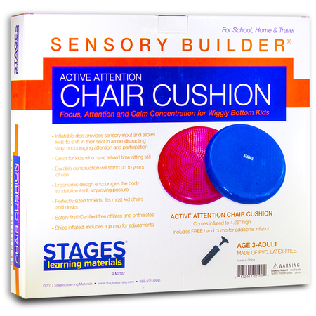 Stages Learning Materials Sensory Builder® Active Attention Chair Cushion, Red SLM-2102